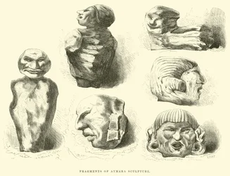 Fragments de sculpture Aymara